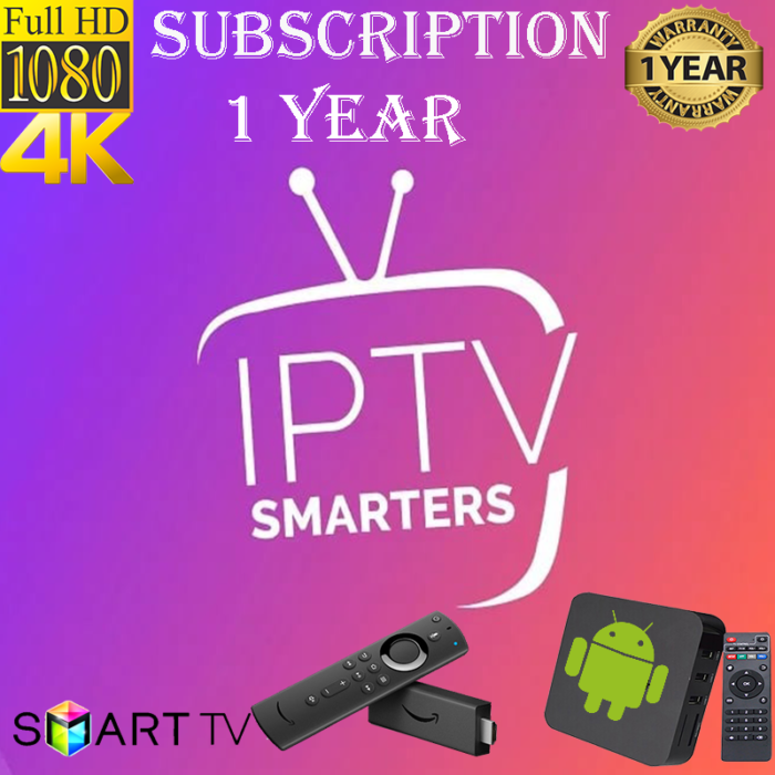 IPTV Smarters Pro 1 Year Subscription