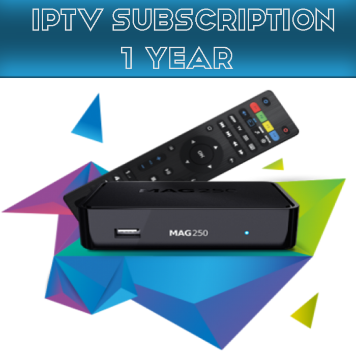 IPTV Subscription 1 Year IPTV MagBox